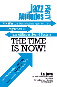 Jazz Attitudes w/ Nik Weston - 10th November 2011 (Back)
