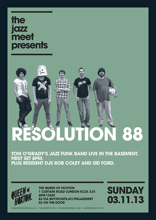 The Jazz Meet presents Resolution 88 LIVE