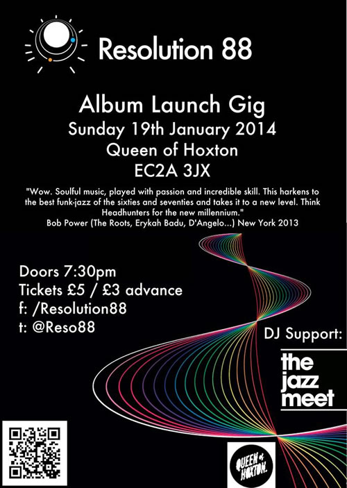 Resolution 88 Album Launch at Queen of Hoxton